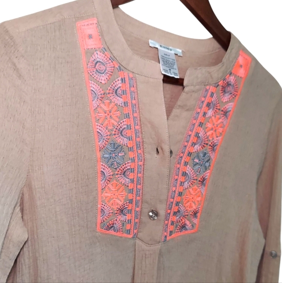 Boho Beige Gauzey Beachy Cotton Maxi Dress - Picture 2 of 6